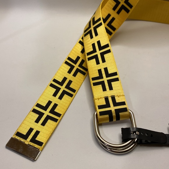 No Boundries Yellow and Black polyester belt- 36mm-NWT - Picture 5 of 5